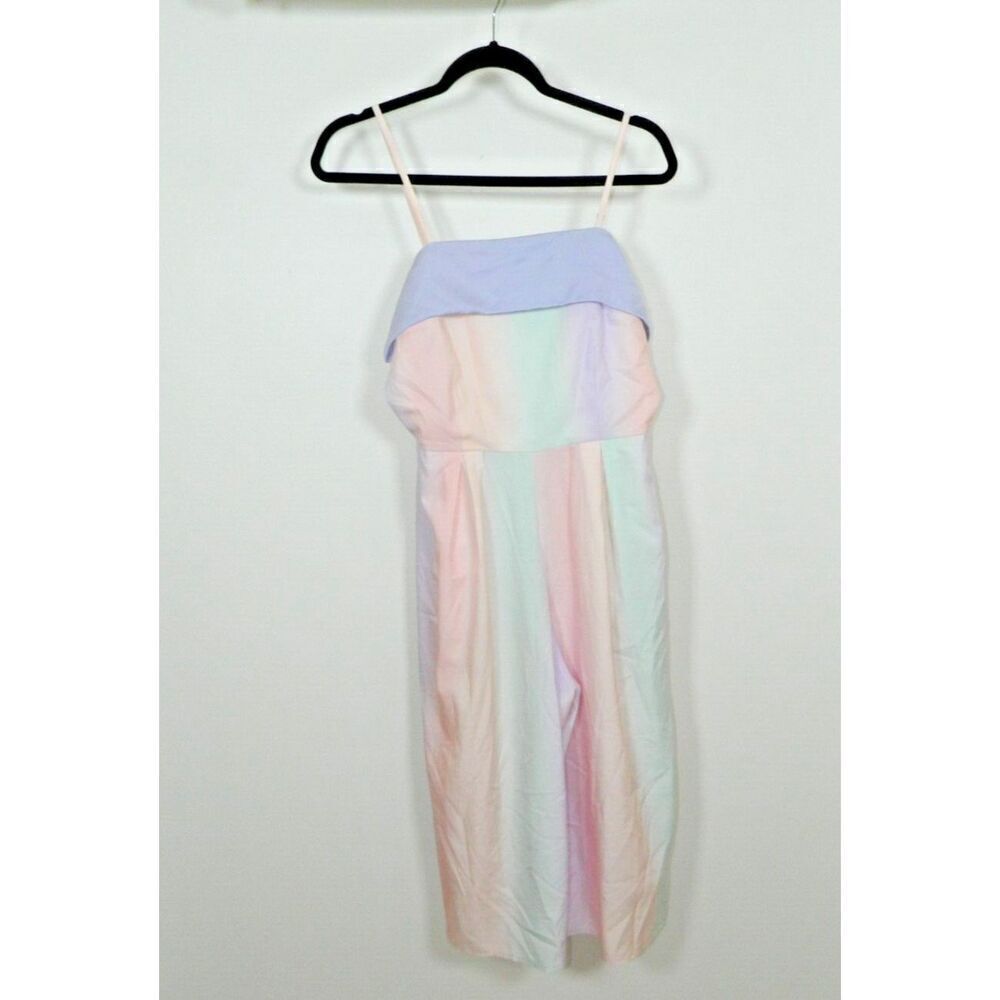 Unique Vintage Jumpsuit Size Medium 6/8 Stripped Purple Orange Pastel Colors